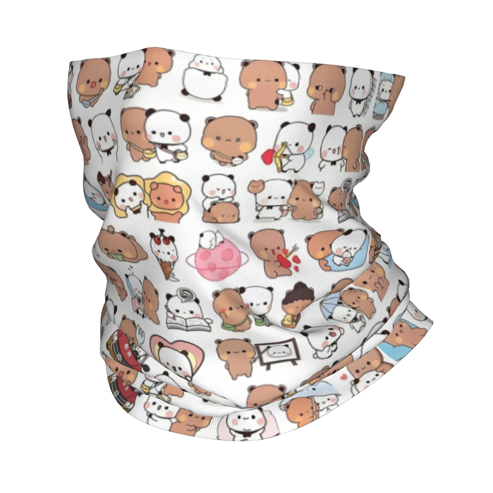 Neck Gaiter Fleece - Bandana Penutup Leher Motif Beruang Kartun