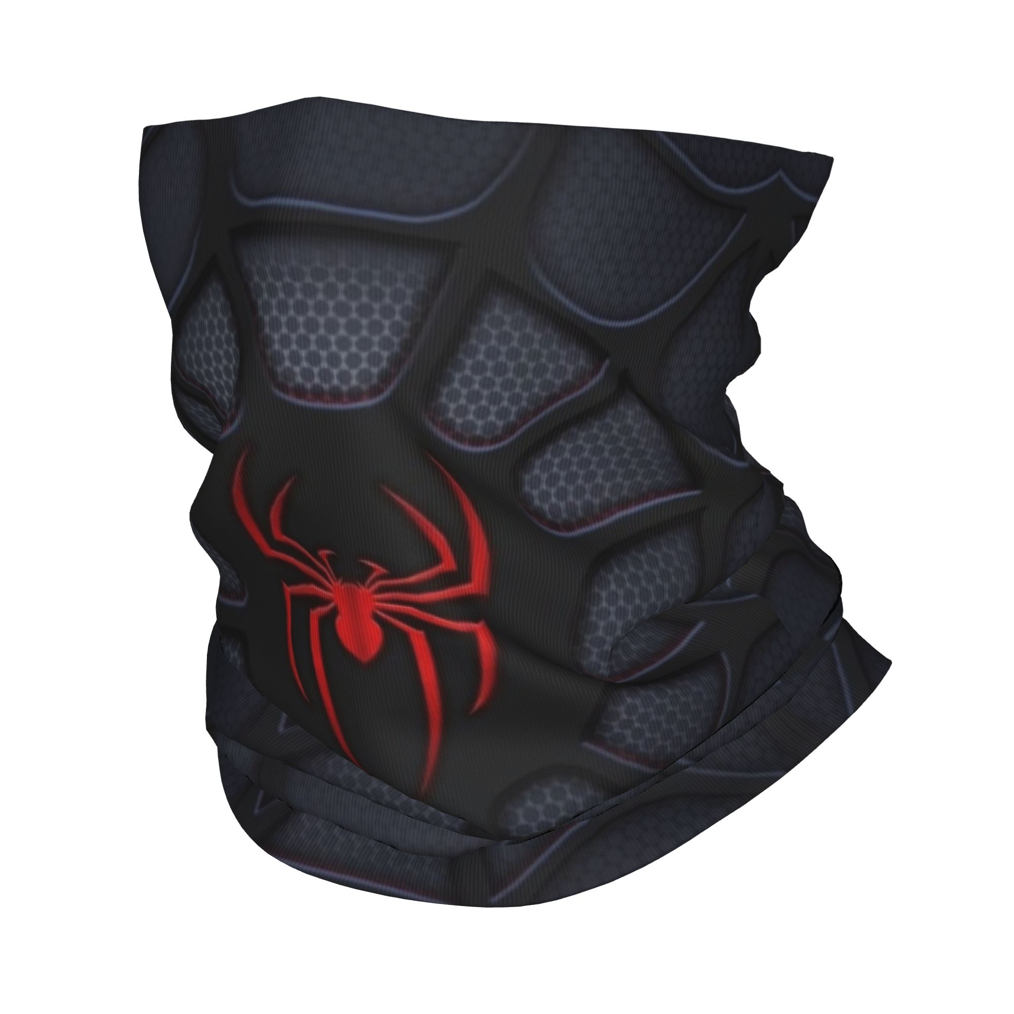 Neck Gaiter Fleece - Penutup Kepala Musim Dingin Motif Laba-laba,