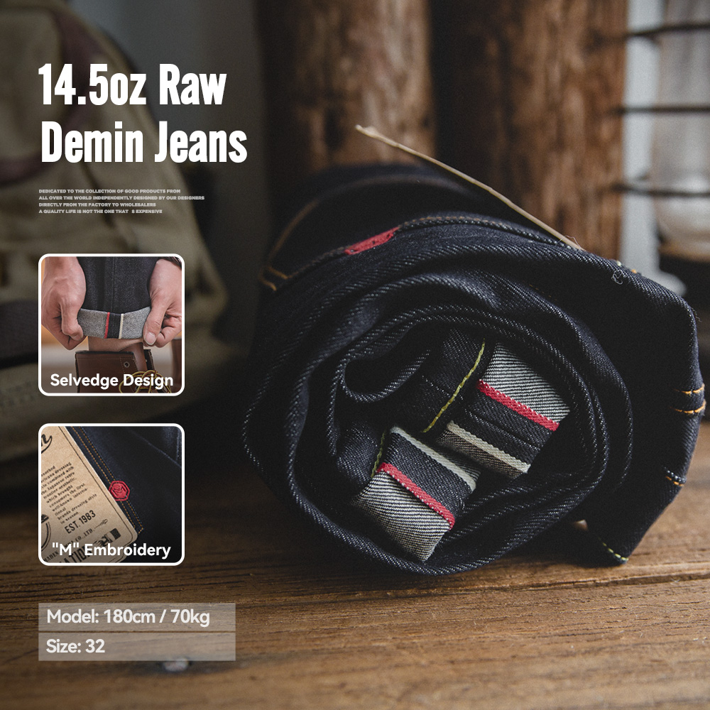 Levis Jeans 501 - Maden Jeans Denim Mentah Tepi Tenun