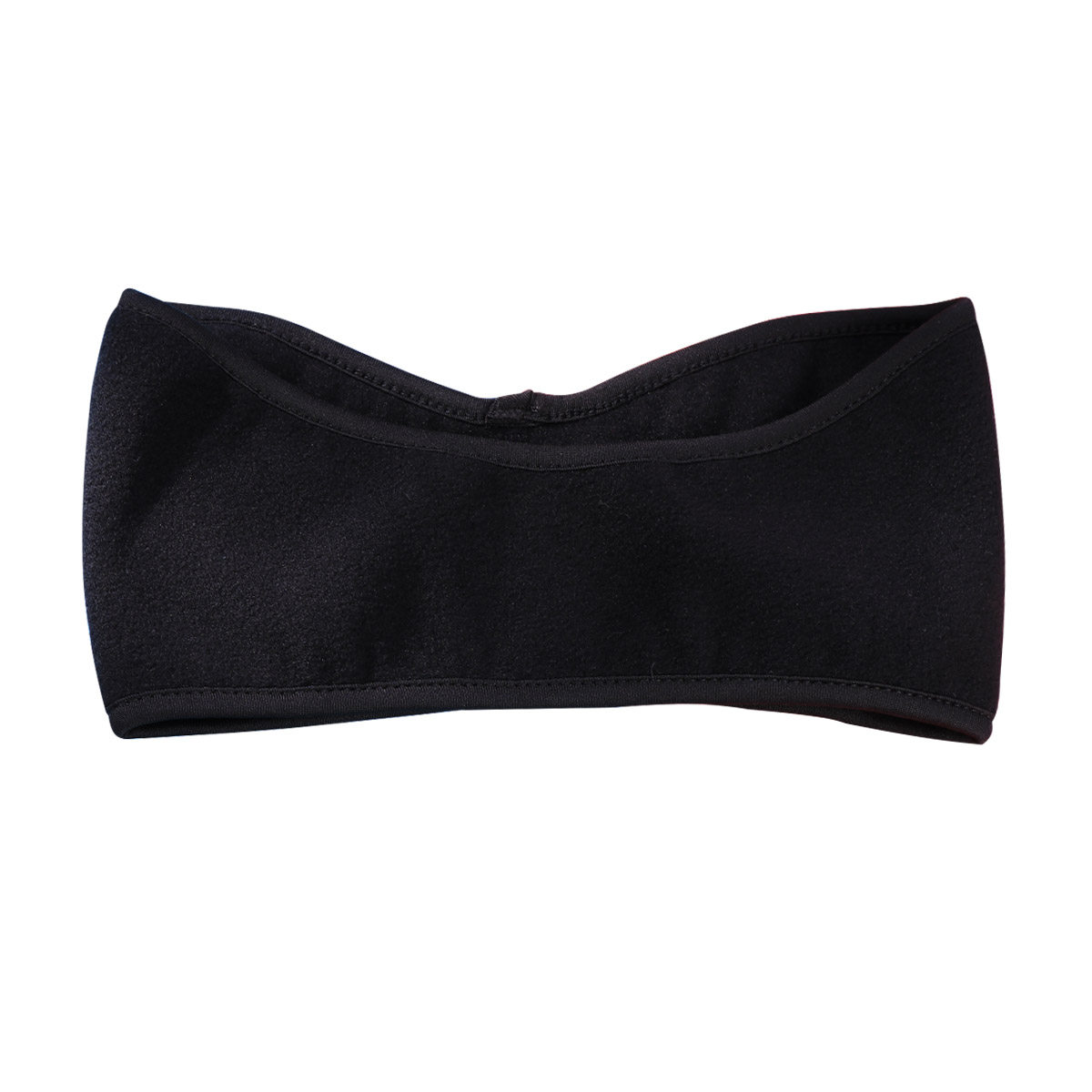 Fleece Ear Warmer Band - Penutup Telinga Unisex Hitam, Bando Penghangat