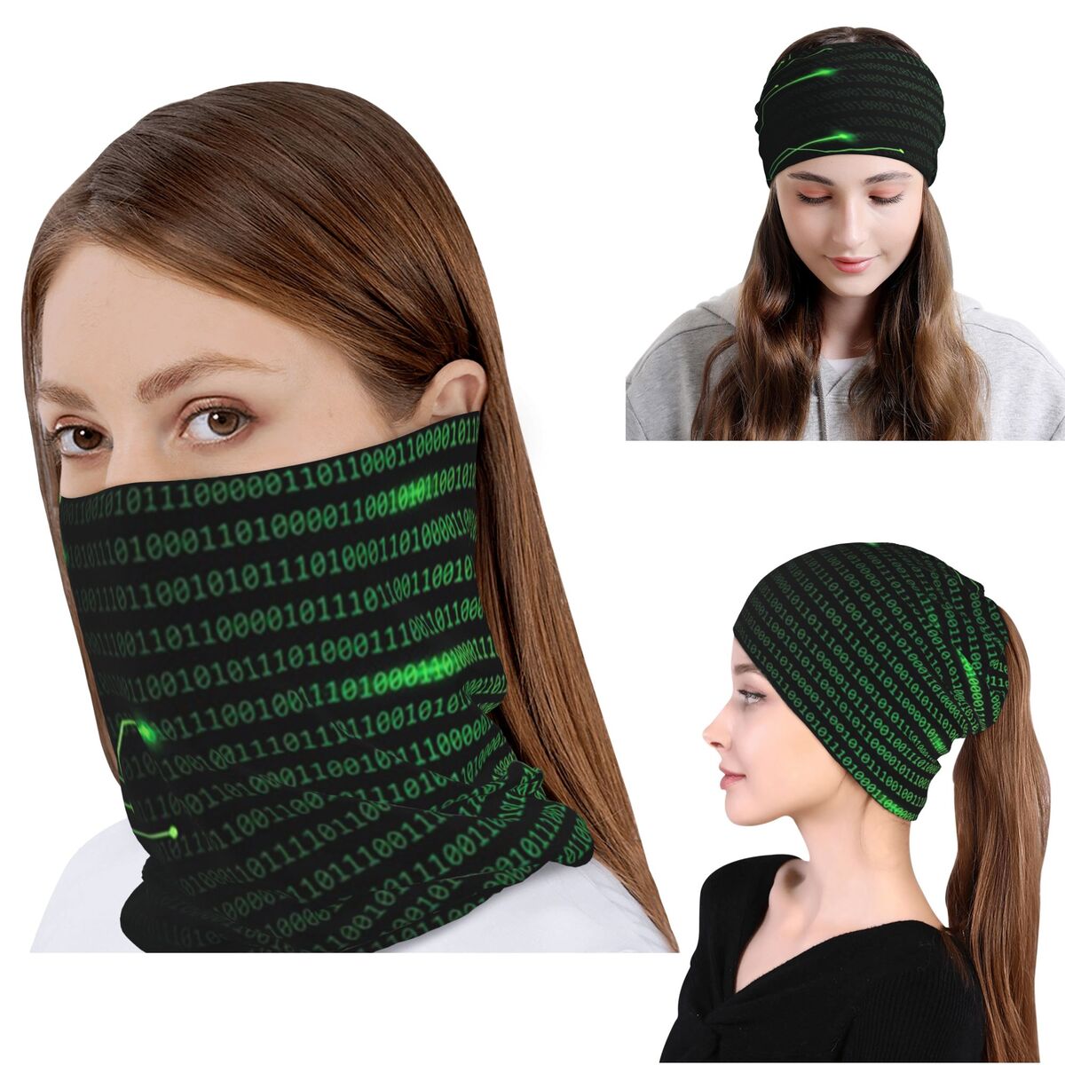 Kode Biner di Dalam Selimut da - Neck Gaiter Fleece ulasan dan harga