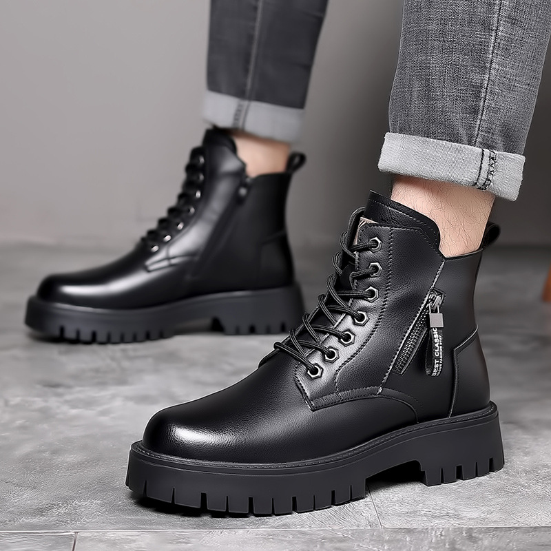 Sepatu Bot Kulit Asli Klasik P - Waterproof Winter Boot ulasan dan harga